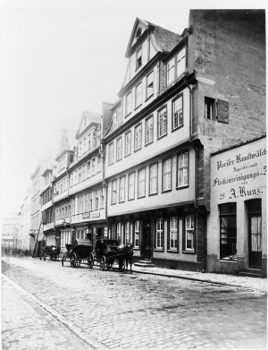 Goethehaus um 1871 Mylius Hirschgraben Chronik