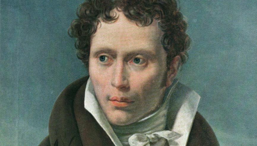 Arthur Schopenhauer Portrait by Ludwig Sigismund Ruhl 1815 Unibib Ffm