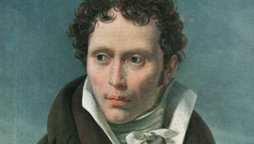 Arthur Schopenhauer Portrait by Ludwig Sigismund Ruhl 1815 Unibib Ffm