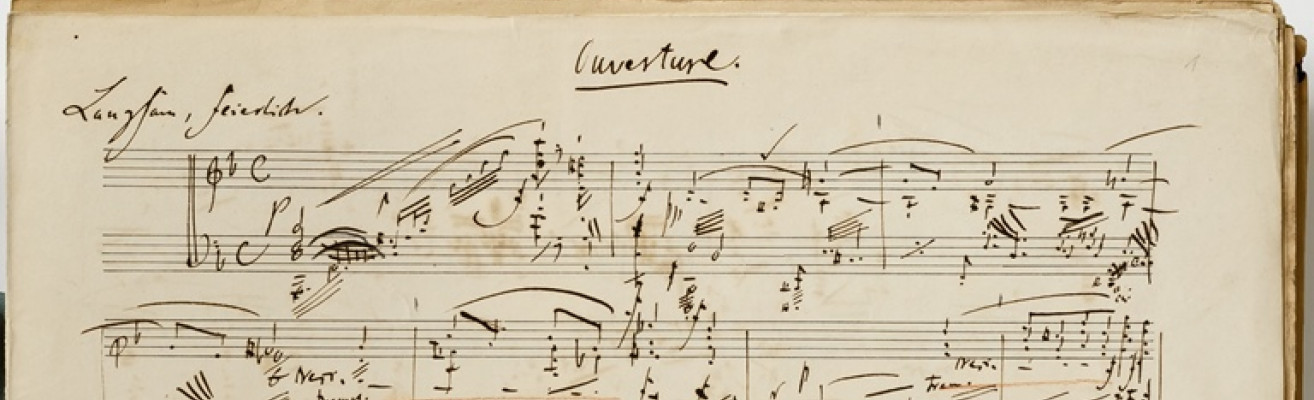 Ouvertuere Schumann Szenen aus Goethes Faust Manuskript Klavierauszug 1853 FDH c Axel Schneider
