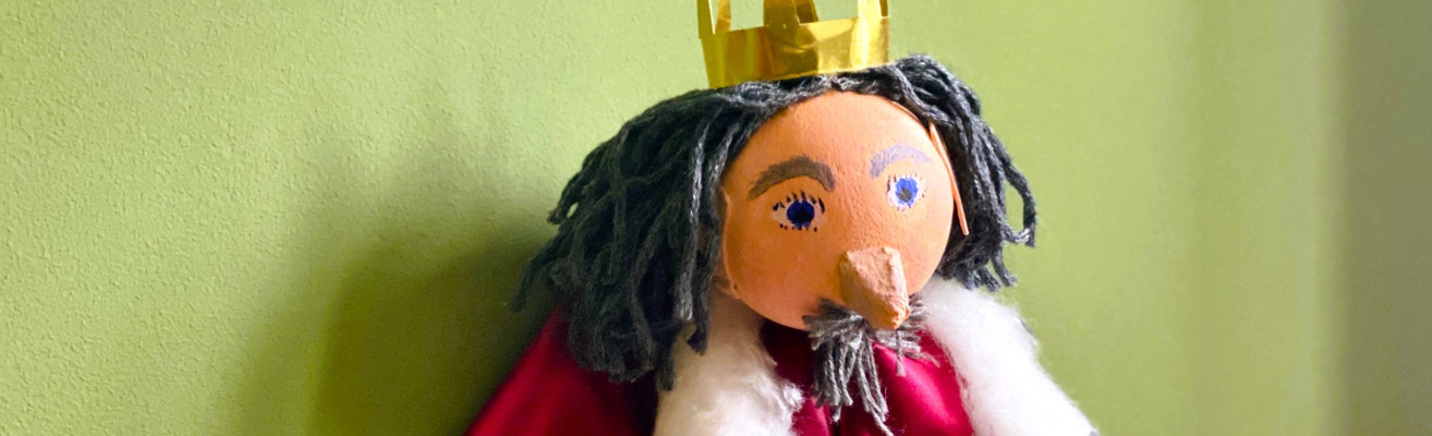 Handpuppe König