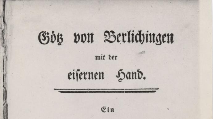goethe jw goetz v berlichingen 1773
