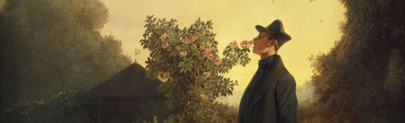 Carl Spitzweg Der Rosenfreund ca. 1847 1850 Staedel Museum Frankfurt am Main