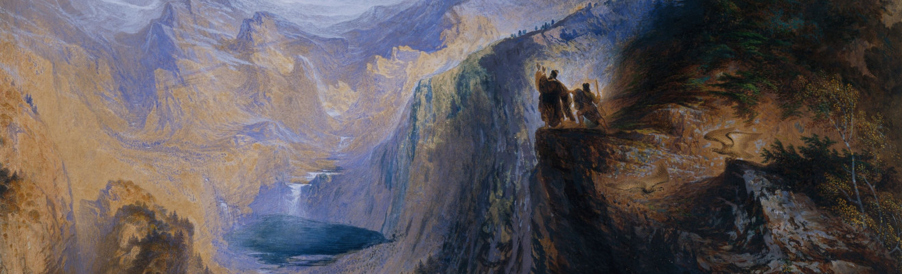 John Martin Manfred On The Jungfrau Scene from Lord Byrons poem Manfred Act I Scene II 1827 Birmingham Museums Trust CC0