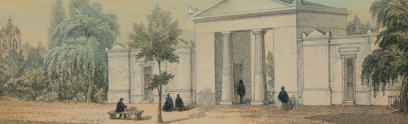 Unbekannt Der Friedhof um 1850 FDH